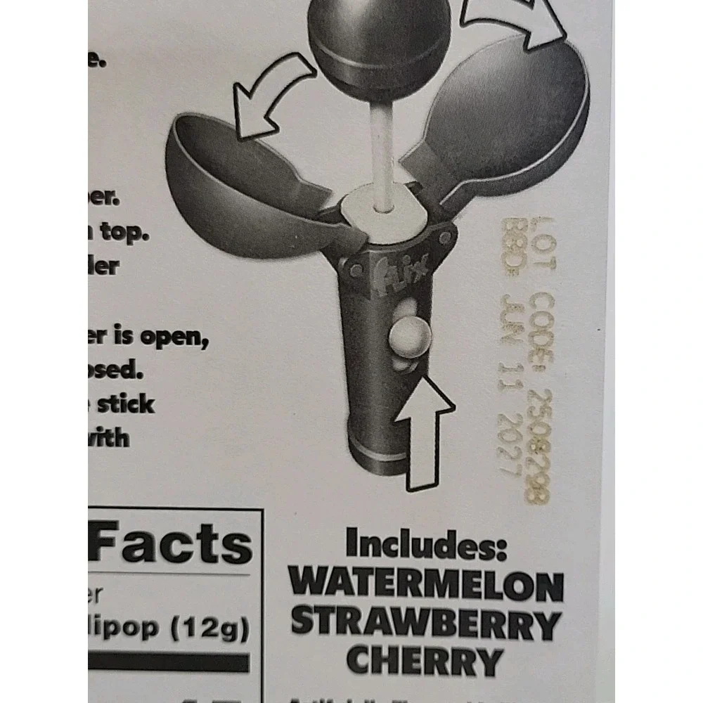 Wicked The Movie Glinda Pop Ups! Flix Candy Lollipops - Pop Holder -‎ Exp 6/27